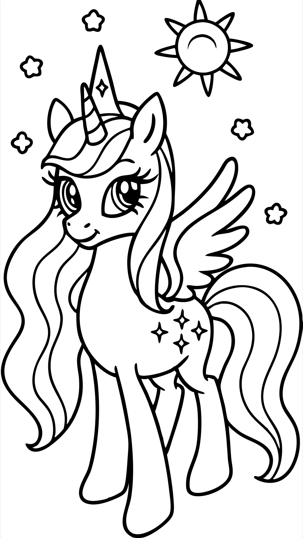 princesa Celestia Coloring Página